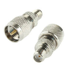 Load image into Gallery viewer, Coaxial SMA Female to Mini UHF Male Adapter, SMA Female to Mini UHF Male