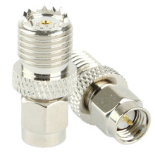 Load image into Gallery viewer, Coaxial SMA Male to Mini UHF Female Adapter, SMA Male to Mini UHF Female
