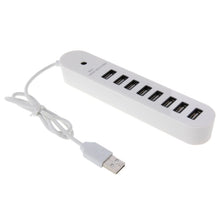 Load image into Gallery viewer, 8 Ports USB 2.0 Portable Oval Hub, Length: 50cm, 8 Ports (White), 8 Ports (Black)