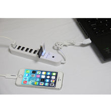 Load image into Gallery viewer, 8 Ports USB 2.0 Portable Oval Hub, Length: 50cm, 8 Ports (White), 8 Ports (Black)