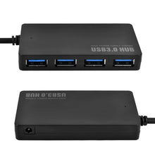 Load image into Gallery viewer, Portable Super Speed 4 Ports USB 3.0 HUB LED Indicator 5Gbps Hot-swap, Clear USB3.0 Signal, HUB 5GBPs