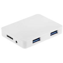 Load image into Gallery viewer, CR-H302 Mirror Surface 4 Ports USB 3.0 Super Speed 5Gbps HUB + 60cm USB 3.0 Transmission Cable, H302 White, H302 Black