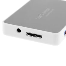 Load image into Gallery viewer, CR-H302 Mirror Surface 4 Ports USB 3.0 Super Speed 5Gbps HUB + 60cm USB 3.0 Transmission Cable, H302 White, H302 Black