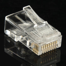 Load image into Gallery viewer, 100pcs /Pack High-Performance RJ45 Connector Modular Plug, Gold: 3u 3 Feet, Gold: 3u 3 Feet