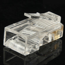Load image into Gallery viewer, 100pcs /Pack High-Performance RJ45 Connector Modular Plug, Gold: 3u 3 Feet, Gold: 3u 3 Feet