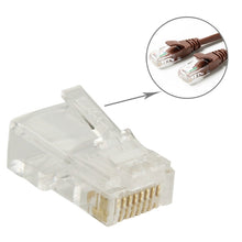 Load image into Gallery viewer, 100pcs /Pack High-Performance RJ45 Connector Modular Plug, Gold: 3u 3 Feet, Gold: 3u 3 Feet