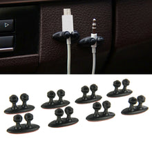Load image into Gallery viewer, 8 PCS DM-003 Car Cable Convenient Bundle Clip with Adhesive, DM-003(Black), DM-003(Beige)