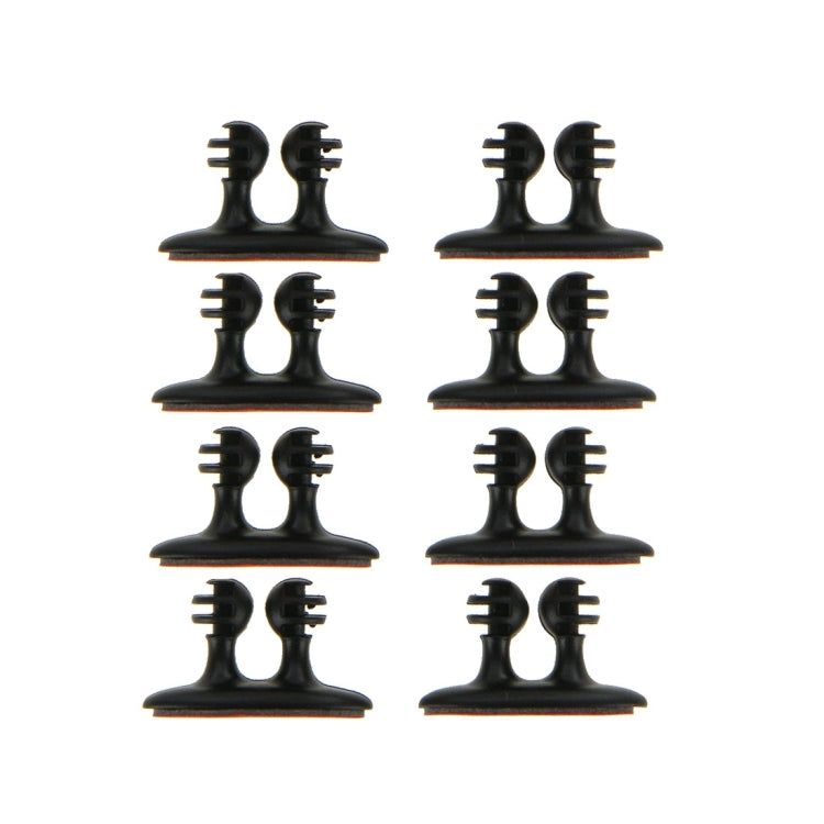 8 PCS DM-003 Car Cable Convenient Bundle Clip with Adhesive, DM-003(Black), DM-003(Beige)