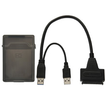 Load image into Gallery viewer, USB 2.0 / USB 3.0 To SATA Cable with 2.5 inch HDD Protection Box, Support up to 4TB Speed, USB 3.0 to SATA with USB(B)