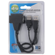 Load image into Gallery viewer, USB 2.0 / USB 3.0 To SATA Cable with 2.5 inch HDD Protection Box, Support up to 4TB Speed, USB 3.0 to SATA with USB(B)