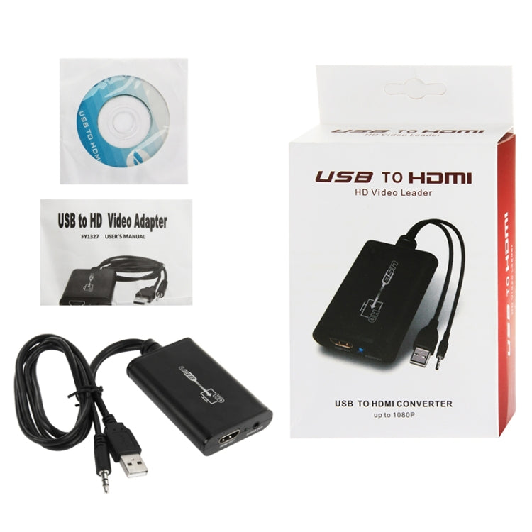USB 2.0 to HDMI HD Video Leader Converter for HDTV, Support Full HD 1080P, USB 2.0 to HDMI