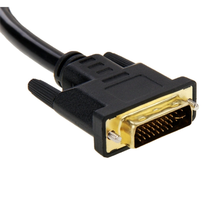 30cm DVI 24+5 Pin Male to 2 VGA Female Splitter Cable, DVI 24+5 Pin Male