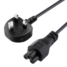 Load image into Gallery viewer, High Quality 3 Prong Style UK Notebook AC Power Cord, Length: 1.5m, 3 Prong Style UK Plug, Length: 1.5m