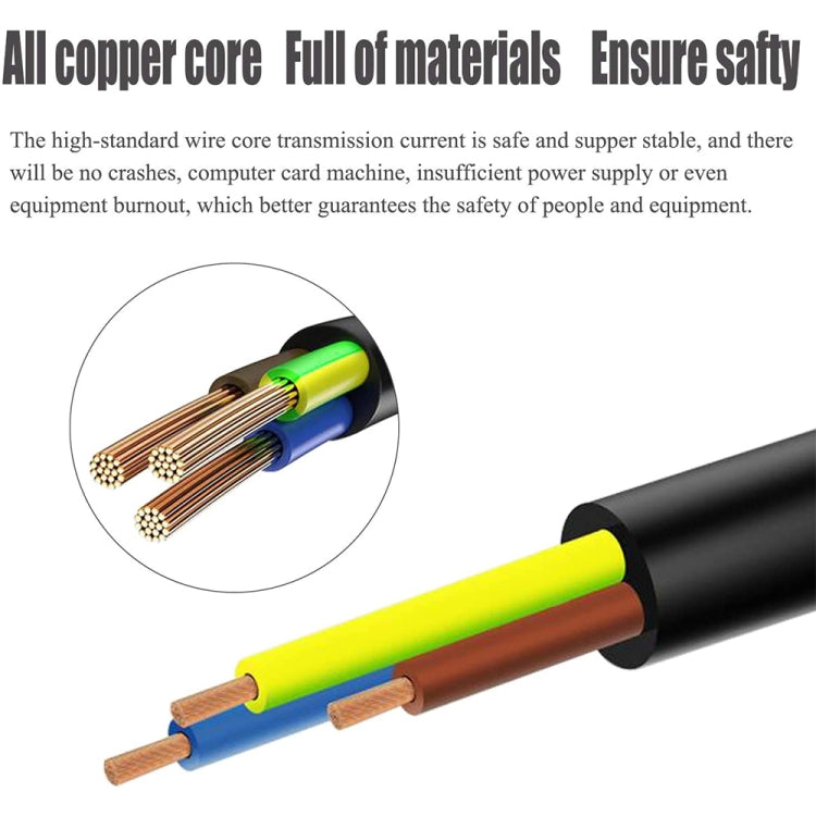 High Quality 3 Prong Style US Notebook AC Power Cord, Length: 1.8m, 3 Prong Style US Plug, Length: 1.8m