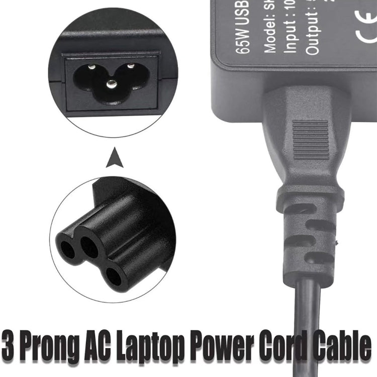 High Quality 3 Prong Style US Notebook AC Power Cord, Length: 1.8m, 3 Prong Style US Plug, Length: 1.8m