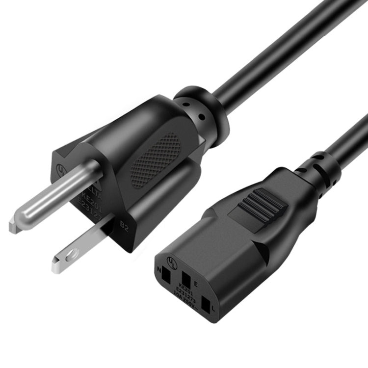 High Quality 3 Prong Style US Notebook AC Power Cord, Length: 1.8m, US Plug, 1.8m