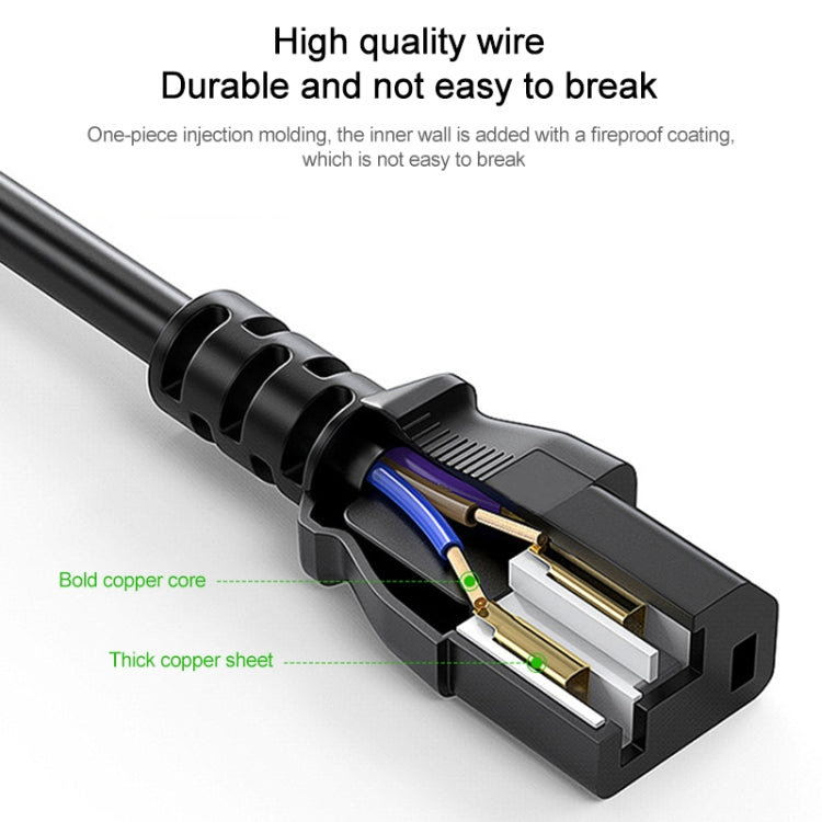 High Quality 3 Prong Style US Notebook AC Power Cord, Length: 1.8m, US Plug, 1.8m