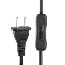 Load image into Gallery viewer, 2 Prong Style US Plug AC Power Cord with 304 Switch, Length: 1.5m, Length: 1.5m
