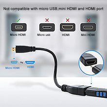 Load image into Gallery viewer, 17cm Micro HDMI Male to HDMI Female Adapter Cable, Length: 17cm