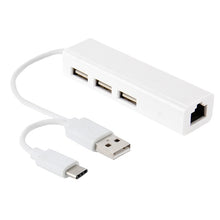 Load image into Gallery viewer, For Galaxy S8 &amp; S8 + / LG G6 / Huawei P10 &amp; P10 Plus / Xiaomi Mi6 &amp; Max 2 and other Smartphones, 3 Port USB+RJ45+USB Male