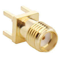 Load image into Gallery viewer, 10 PCS Gold Plated SMA Female Panel Mount PCB Square Equally RF Connector Adapter, SMA Female