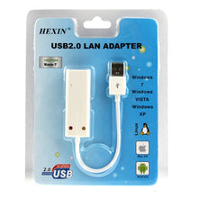 Load image into Gallery viewer, Hexin 100/1000Mhps Base-T USB 2.0 LAN Adapter Card