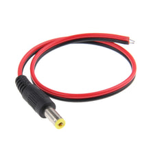 Load image into Gallery viewer, 100 PCS 5.5 x 2.1mm DC Power Male Barrel Connector Adaptor for LED Light Controller, Length: 30cm
