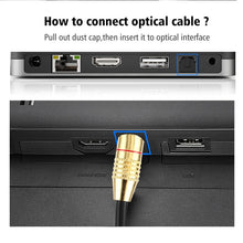 Load image into Gallery viewer, Digital Audio Optical Fiber Toslink Cable, Cable Length: 5m, OD: 5.0mm, 5m
