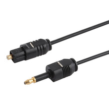 Load image into Gallery viewer, TOSLink Male to 3.5mm Male Digital Optical Audio Cable, Length: 0.8m, OD: 2.2mm