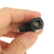 Load image into Gallery viewer, High Quality Gold Plated Square to Square 90 Degree Right Angle TOSLINK Digital Audio Adapter Optical, Round Audio Optical Fiber