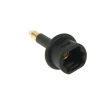 Load image into Gallery viewer, Gold Plated Square to Round 3.5mm Optical Fiber Adapter, 90 Degree Digital Audio Optical Fiber