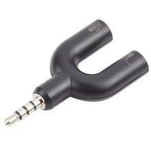Load image into Gallery viewer, 3.5mm Stereo Male to 3.5mm Headphone &amp; Mic Female Splitter Adapter