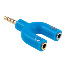 Load image into Gallery viewer, 3.5mm Stereo Male to 3.5mm Headphone &amp; Mic Female Splitter Adapter