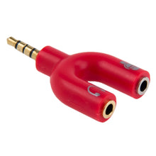 Load image into Gallery viewer, 3.5mm Stereo Male to 3.5mm Headphone &amp; Mic Female Splitter Adapter