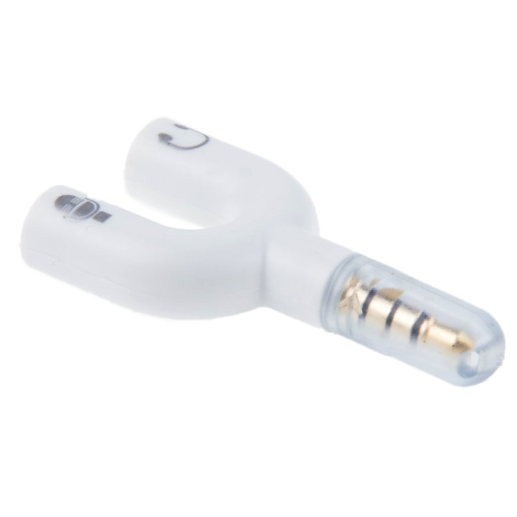 3.5mm Stereo Male to 3.5mm Headphone & Mic Female Splitter Adapter