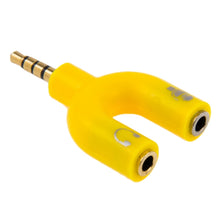 Load image into Gallery viewer, 3.5mm Stereo Male to 3.5mm Headphone &amp; Mic Female Splitter Adapter