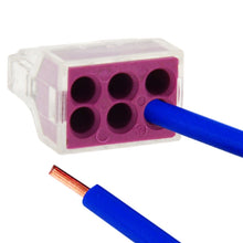 Load image into Gallery viewer, 10 PCS 6 Pin Junction Box Push-in Wire Connector for Sectional Area 1-2.5 Square Millimeter Hard Wire