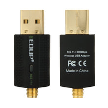 Load image into Gallery viewer, EDUP EP-N1581 Mini USB Wifi 802.11n/g/b 300Mbps 2.4GHz Wireless Adapter External Antenna, EP-N1581