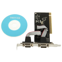 Load image into Gallery viewer, PCI to Serial 2-port Host Controller Card, 2 Ports DB9