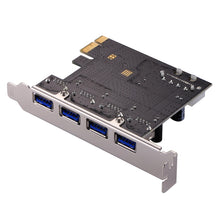 Load image into Gallery viewer, USB 3.0 4 ports PCI-E Express Controller Card 5Gbps, 4 Ports USB 3.0