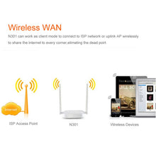 Load image into Gallery viewer, Tenda N301 Wireless N300 Easy Setup Router Speed Up to 300Mbps, N301