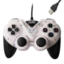 Load image into Gallery viewer, Wired Vibration Gamepad PC USB Controller Joystick Game Handle(White)