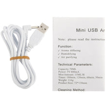 Load image into Gallery viewer, Mini USB Aroma Diffuser / Aroma humidifier with Warm White LED Lights, USB Aroma Diffuser