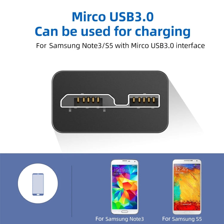 USB 3.0 Male to Micro USB 3.0 Male Adapter Cable, Right Bend, Length: 12cm, Right Angle (Length: 12cm)