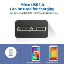 Load image into Gallery viewer, USB 3.0 Male to Micro USB 3.0 Male Adapter Cable, Right Bend, Length: 12cm, Right Angle (Length: 12cm)