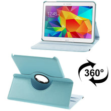 Load image into Gallery viewer, 360 Degree Rotatable Litchi Texture Leather Case with 2-angle Viewing Holder for Samsung Galaxy Tab 4 10.1 / SM-T530 / T531 / T535