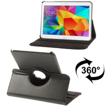 Load image into Gallery viewer, 360 Degree Rotatable Litchi Texture Leather Case with 2-angle Viewing Holder for Samsung Galaxy Tab 4 10.1 / SM-T530 / T531 / T535