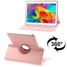 Load image into Gallery viewer, 360 Degree Rotatable Litchi Texture Leather Case with 2-angle Viewing Holder for Samsung Galaxy Tab 4 10.1 / SM-T530 / T531 / T535