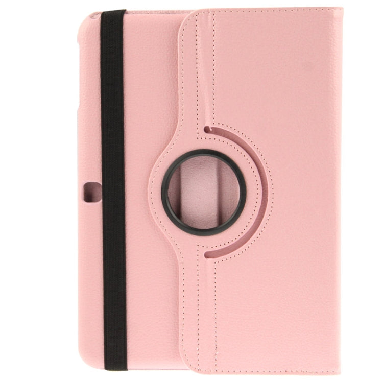 360 Degree Rotatable Litchi Texture Leather Case with 2-angle Viewing Holder for Samsung Galaxy Tab 4 10.1 / SM-T530 / T531 / T535