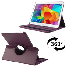 Load image into Gallery viewer, 360 Degree Rotatable Litchi Texture Leather Case with 2-angle Viewing Holder for Samsung Galaxy Tab 4 10.1 / SM-T530 / T531 / T535